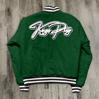 Veste de baseball en chenille avec logo personnalisé, style streetwear, hip-hop, veste universitaire, veste pour homme, coupe-vent, écologique