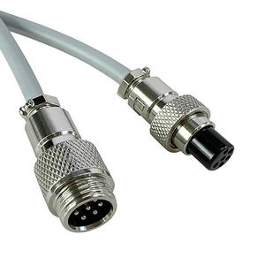 Yüksek Esneklikli M12 Su Geçirmez Konnektör Kablosu Çinko Alaşımlı 6P TRVVP Yağa Dayanıklı Konveyör ve Otomasyon Kablosu - Product Image 2