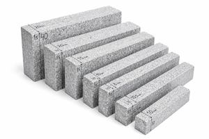 Bordure de route en pierre naturelle Tiancheng, bloc de granit 200x300x1000 gris rose, finition polie et sciée, pour extérieur - Product Image 2