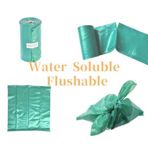 Sacs à déjections canines biodégradables personnalisés en gros, solubles dans l'eau et compostables - Product Image 2
