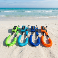 Laisse de planche de surf et de paddleboard légère en TPU, droite, personnalisable en couleur, 6mm 7mm 8mm, modèle 2026