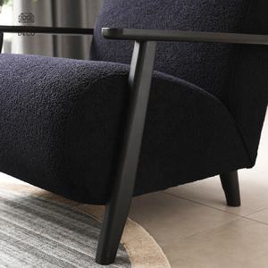 Moderne Petit Teddy Sherpa Boucle <span class=keywords><strong>Fauteuil</strong></span> Lounge Blanc Crème Gris Ivoire 1 Siège <span class=keywords><strong>Fauteuil</strong></span> Canapé Simple - Product Image 6