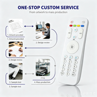 Télécommande en plastique anti-choc à code fixe TY-32B 433 MHz avec 4 boutons et portée de 20 m pour TV