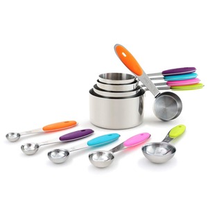 Tazas <span class=keywords><strong>de</strong></span> medición y cucharas <span class=keywords><strong>de</strong></span> medición <span class=keywords><strong>de</strong></span> acero inoxidable, juego <span class=keywords><strong>de</strong></span> 10 piezas, servicio OEM - Product Image 2