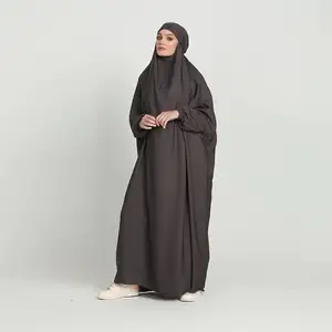 雪纺伊斯兰阿巴亚阿拉伯长袍妇女阿拉伯国家迪拜妇女穆斯林祈祷服