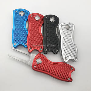 Pegangan Aluminium Ringan Baja Tahan Karat, Alat Perbaikan Golf Pitchfork - Product Image 3