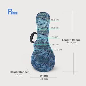 Étui rigide pour <span class=keywords><strong>mandoline</strong></span> en cuir au design élégant, de haute qualité, résistant à l'eau, durable, portable et léger - Product Image 3
