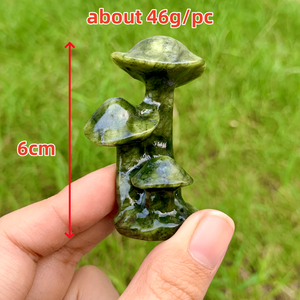 Chất Lượng Cao Tinh Thể Tự Nhiên Màu Xanh Lá Cây Ngọc Động Vật Bee Cat Tay Khắc Pha Lê Khắc Màu Xanh Lá Cây Ngọc Nấm Groot Cho Trang Trí - Product Image 5