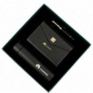 ชุดกระติกน้ำสูญญากาศฝาปิด PU คุณภาพสูงชุดของขวัญสำนักงานหรูหราราคาต่ำโปรโมชั่นทางธุรกิจประจำปี - Product Image 2