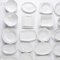 Assiettes en Céramique Blanches de Grossiste d'Usine par Ton, Services de Table en Porcelaine pour Hôtels et Restaurants
