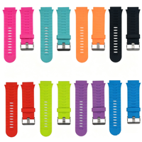 Kit de remplacement de bracelet de montre en silicone hypoallergénique résistant à la transpiration pour Garmin Forerunner 920XT avec outils et barres à ressort