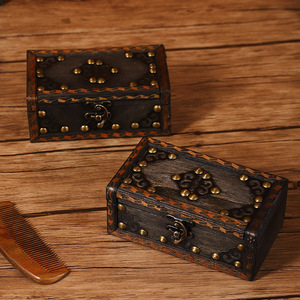 กล่องไม้แนววินเทจลึกลับของขวัญเครื่องประดับสไตล์โบราณกล่องตกแต่งเสา6400J สไตล์จีนใหม่ - Product Image 4