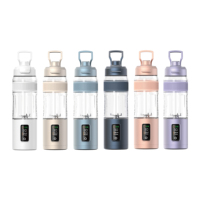 Nieuwe Aanwinst Draagbare Sapcentrifuge USB Oplaadbaar Gemakkelijk te Reinigen Op Batterijen voor Shakes en Smoothies Blenders Thuis Reizen OEM