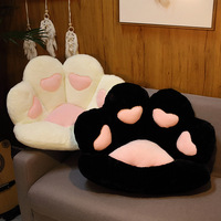 2024 belle grande patte d'ours chat patte coussin oreiller en peluche nouveau Design Mini canapé siège dessin animé Animal en peluche canapé