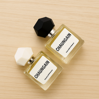 Bouteille de distributeur de parfum en verre cylindrique de 100ml couvercle irrégulier 30ml 50ml presse vaporisateur vide bouteille de parfum pompe pulvérisateur étanchéité