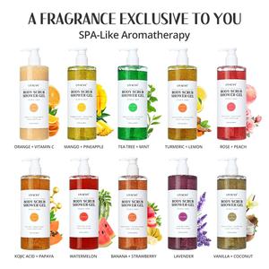 Atacado Pele Clareamento Clareamento Clareamento Clareamento Clareamento Esfoliante Esfoliante Body Wash Vitamina C Cúrcuma Kojic Ácido Papaya Shower Gel - Product Image 2