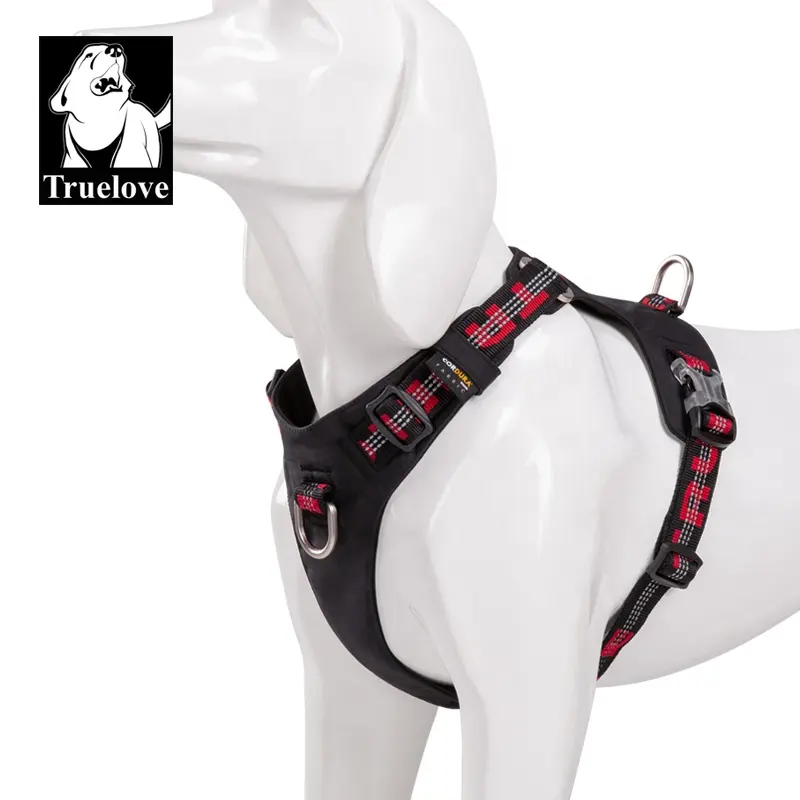 Truelove軽量ペット犬ハーネス調節可能な屋外ペットベストナイロン素材ベスト犬用オールシーズン在庫10個