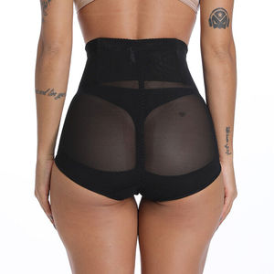 Braguitas de cintura alta con control de abdomen para mujer, moldeadoras de cuerpo, levanta glúteos, ropa interior de malla, braga de compresión cruzada, moldeadora de cintura - Product Image 5
