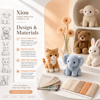 Jouet en peluche chiot avec bouclier-couteau amusant, service de personnalisation OEM, matériau ultra-doux, design personnalisé, cadeau de fêtes