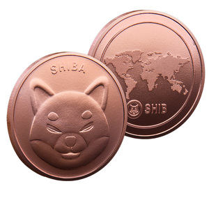 Moneda Conmemorativa SHIB Shiba Inu, Bañada en Cobre Mate, Artesanía Metálica, Relieve de Doble Cara, Moneda de Recuerdo Coleccionable, Regalo - Product Image 1