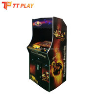 Machine de jeu d'arcade premium à monnayeur, verticale, avec 3000 jeux en 1, machine de combat rétro avec cabinet en bois