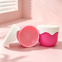 Pot en PP de 200 ml et 300 ml avec couvercle à bord ondulé pour beurre corporel, lotion, crème, gommage, cosmétiques et emballage personnalisé avec logo – Vente en gros