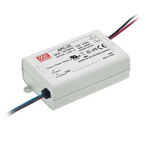 Controlador LED Mean Well APC-25 1050mA 16W de Corriente Constante, Convertidor de CA a CC de un Solo Canal - Product Image 1