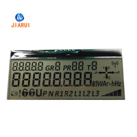 Afficheur LCD monochrome 7 segments à 8 chiffres personnalisé Jiarui HTN, écran réfléchissant positif, contraste élevé, LED blanche