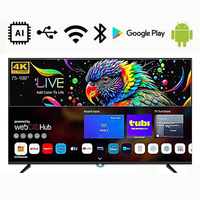 Téléviseur intelligent Mini LED 100 pouces avec son IA, HDR10, IA 4K, super-échellement, mode réalisateur, grand écran pour home cinéma