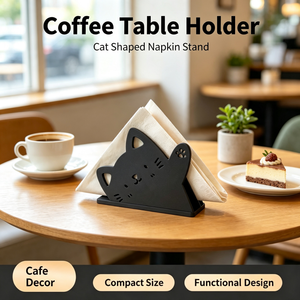 Porta Servilletas con Diseño de Gato de la Suerte Impreso en 3D, Bonito Soporte para Servilletas con Forma de Gato que Hace Señas, Decoración para Mesa del Hogar, Organizador de Servilletas de Escritorio - Product Image 2