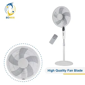 New Model 16 Inch 18 Inch Remote Stand Fan Oscillating Cooling Air Height Adjustable Electric Stand Fan