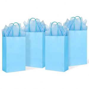 Custom Hot Selling Eco Friendly Biodegradable <b>Small</b> Kraft <b>Paper</b> Gift <b>Bags</b> with Handles Multipurpose Craft Packaging <b>Bags</b> - Product Image 1