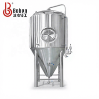 Cuve de fermentation de bière artisanale Boben en acier inoxydable 304/316 haute efficacité, certifiée CE, 200L/300L, longue durée de vie