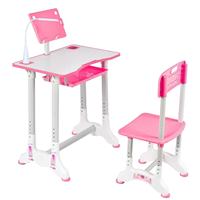 Table d'étude ergonomique chaise ensemble école étudiant maison bureau rose clair enfants filles bureau enfants hauteur réglable pour enfant