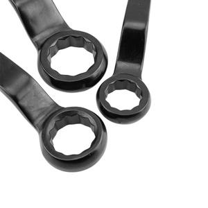 Clé à douille noire à pointe profonde, robuste, à extrémité unique, à poignée droite, 12 pans, 27-75 mm, en acier au carbone - Product Image 5