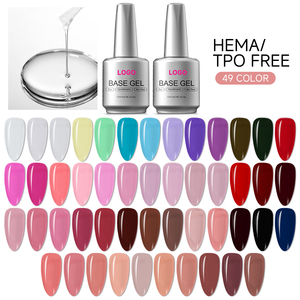 Esmalte de Uñas en Gel de 15 ml, 49 Colores, Esmalte de Uñas en Gel de Larga Duración, Base para Esmalte de Uñas, Sin HEMA ni TPO - Product Image 1
