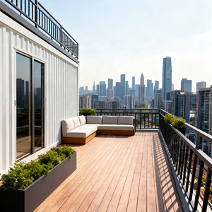 Сборный современный дом-вилла класса люкс, 20-футовый, 40-футовый, сборный, портативный, индивидуальный, из легких стальных конструкций, двухэтажный, для проживания - Product Image 6