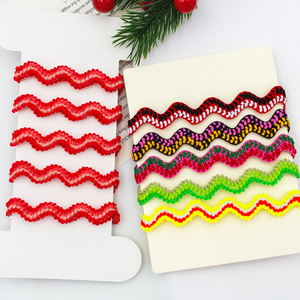 Gordon 8MM 16mm colorido <span class=keywords><strong>Rick</strong></span> Rack cinta accesorios de ropa Ric Rac cinta Zig Zag cinta 100 yardas rollos - Product Image 1