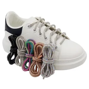 Weiou लेस ब्रांड नई अमेज़न, eBay गर्म बिक्री Top10 हीरा लेस के लिए 4mm फैशन दौर स्फटिक shoelaces jumpmans yeezys जूते