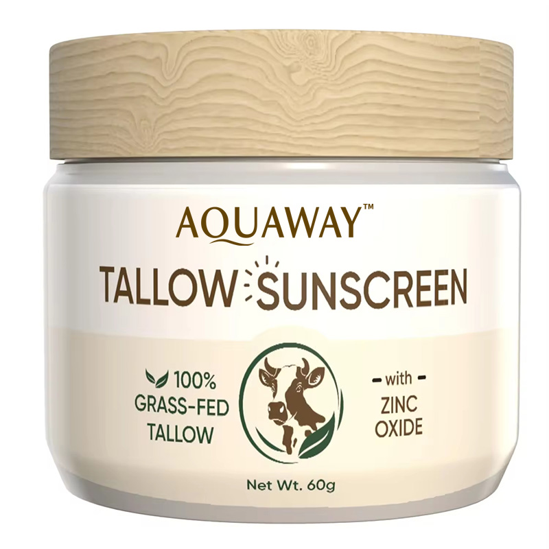Custom Natural Organic Skincare Whipped Lip Balm Grass-Fed-Beef-Tallow-Cream Beef Tallow Beef Sunscreen Moisturizer