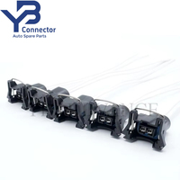 Conector YB 12110179 de 2 Pines, Arnés de Cables Eléctrico a Prueba de Agua, Conector de Inyector de Combustible para Delphi Packard