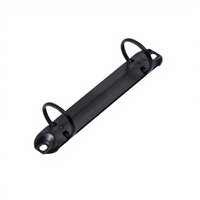 Clips de reliure à 2 anneaux personnalisables en métal nickelé noir, argenté et cuivré pour carnets et fournitures de reliure de bureau