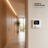 Système de contrôle de chauffage par le sol 3-en-1 TELIN AC607 TL46 AC9400, kit thermostat programmable à écran tactile WiFi, 16A AC220V