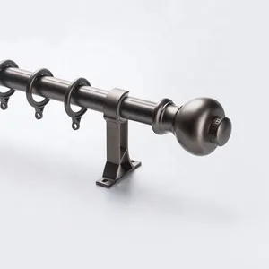 curtain rod set China factory aluminium classic deluxe commercial curtain rod with components