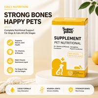 Complément alimentaire liquide multivitaminé pour animaux de compagnie, marque privée OEM, à absorption rapide, pour chiens et chats de tous âges