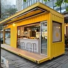 ร้านกาแฟเคลื่อนที่แบบตู้คอนเทนเนอร์เหล็กหรูหราปรับแต่งได้ ขยายได้ สะดวกสบาย เคลื่อนย้ายได้ - Product Image 3