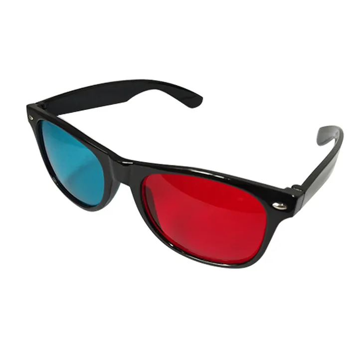 ABS Plastic Red Cyan 3D Glasses Logo Customized Anaglyph 3D Glasses Cinema 3D Video Glasses