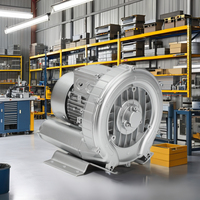 Ventilateur à anneau industriel haute pression 90W 2800rpm 50Hz à vitesse variable 220V AC Jet de gazole certifié OEM IECEE