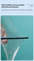 Rouleau de film étirable souple en PVC transparent pour l'emballage des aliments frais, pour emballer les fraises, les sandwichs, les nouilles, les biscuits au sucre, le lait