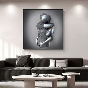 لوحة حائط قماشية ثلاثية الأبعاد ثلاثية الأبعاد ، لوحة حائط قماشية ، طباعة ديكور حائط منزلي - Product Image 2